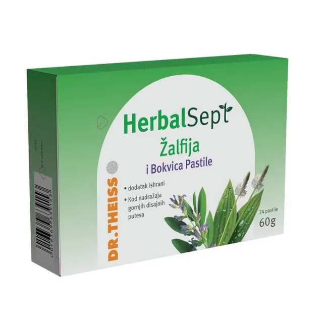 Dr.theiss Herbalsept Žalfija I Bokvica Pastile 24 Pastile