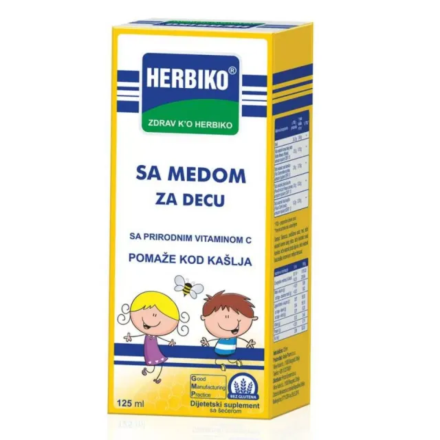 Herbiko Sirup Za Decu Sa Medom 125Ml