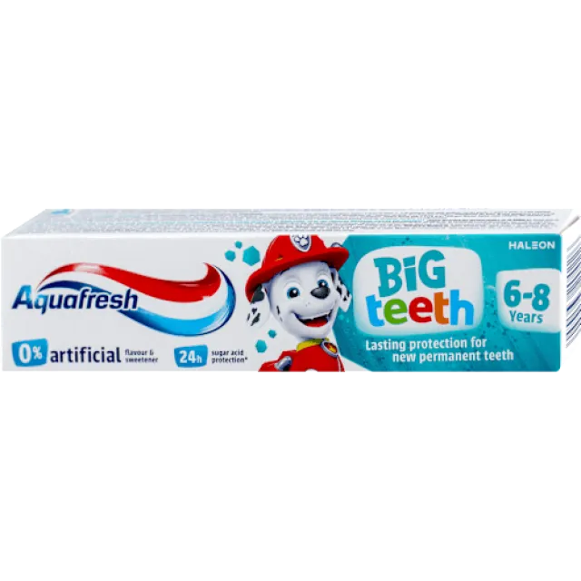 Aquafresh Big Teeth Dečija Pasta Za Zube 6-8 Godina 50Ml