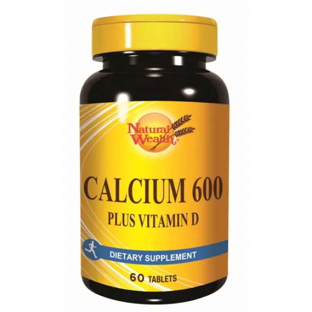 Natural Wealth Kalcijum 600Mg + Vitamin D 60 Tableta