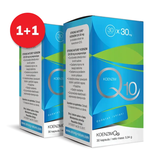 Koenzim Q10 30Mg 30 Kapsula 1+1 Gratis