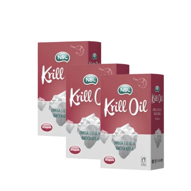 Nbl Krill Oil 30 Kapsula Paket 3 Kutije