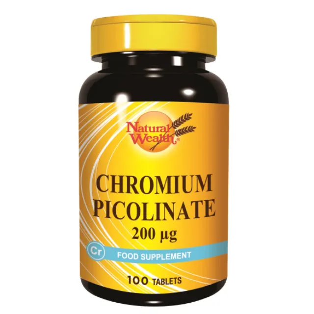 Natural Wealth Hrom Pikolinat 200Mcg 100 Tableta