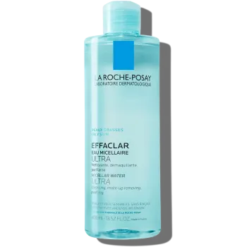 La Roche-Posay Effaclar Micelarna Voda Za Čišćenje Kože I Uklanjanje Šminke, Masna I Osetljiva Koža, 400 ml