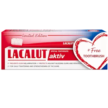Lacalut Activ Pasta Za Zube 75 ml + četkica za zube gratis