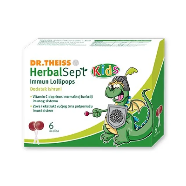 Dr.theiss Herbalsept Lizalice Immun Lollipops 6 Lizalica