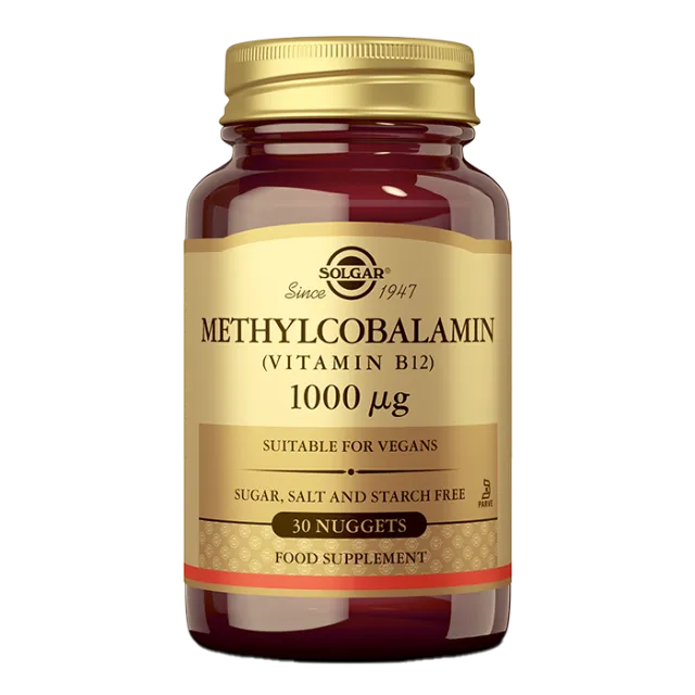 Solgar Metilkobalamin B12 1000 Mcg 30 Sublingvalnih Tableta