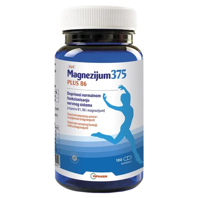 Magnezijum 375 + B6 100 Kapsula