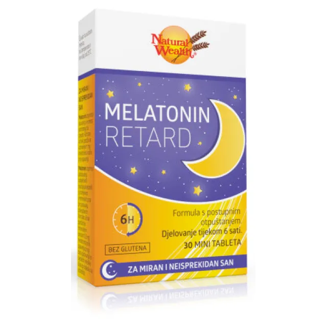 Natural Wealth Melatonin 1 Mg Retard 30 Tableta