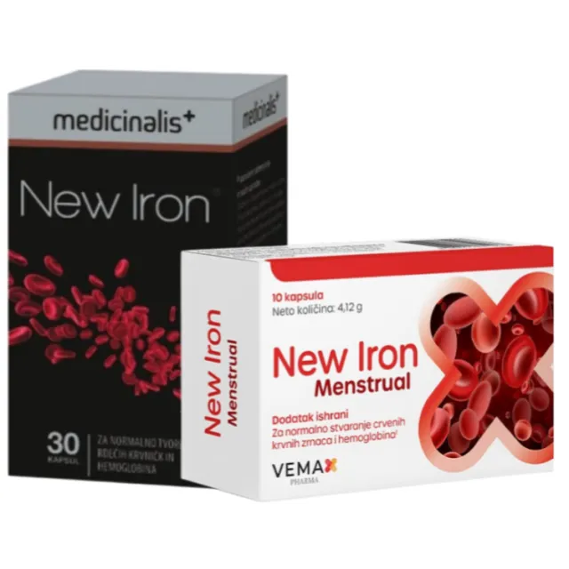 New Iron 30 Kapsula + New Iron Menstrual 10 Kapsula
