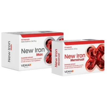 New Iron Max 60 Kapsula + New Iron Menstrual 10 Kapsula