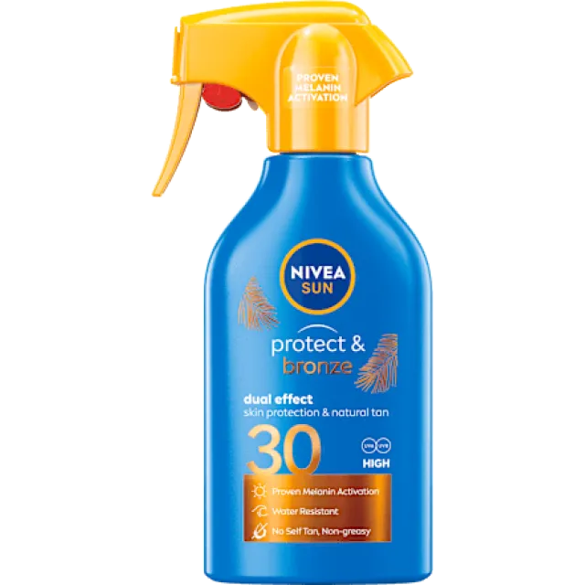 Nivea Sun Protect&Bronze Sprej Za Zaštitu Od Sunca Spf30 250 Ml