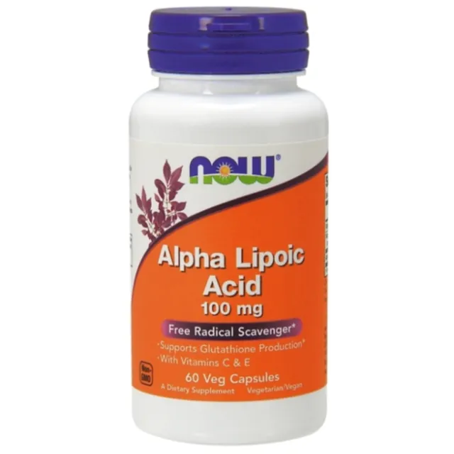Now Alfa-Lipoinska Kiselina 100 Mg 60 Kapsula