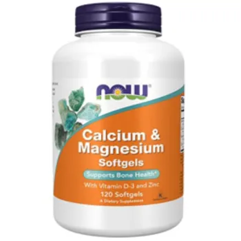 Now Calcium + Magnesium + Vitamin D 120 kapsula
