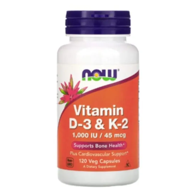Now Vitamin D3 K2 120 Kapsula