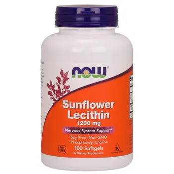 Now Sunflower Lecithin 1200mg 100 kapsula 