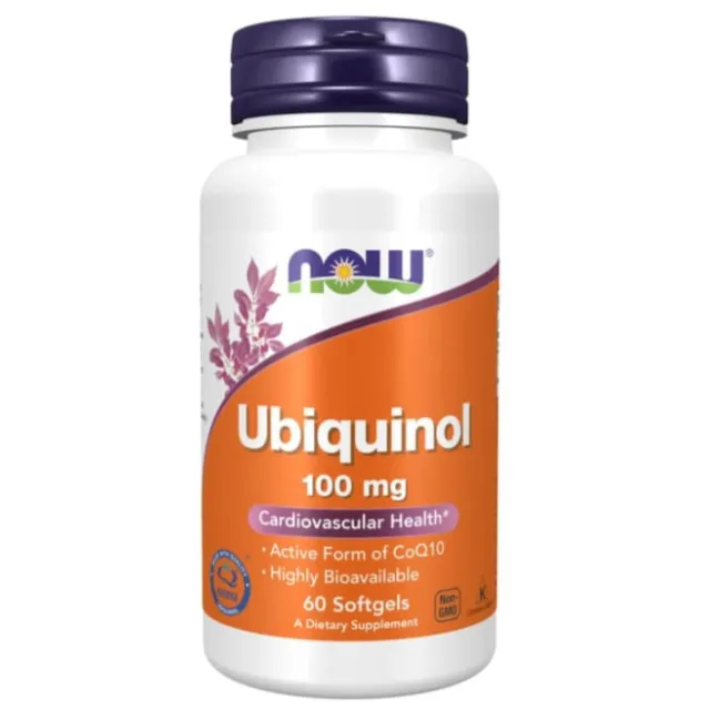Now Ubiquinol 100Mg 60 Kapsula