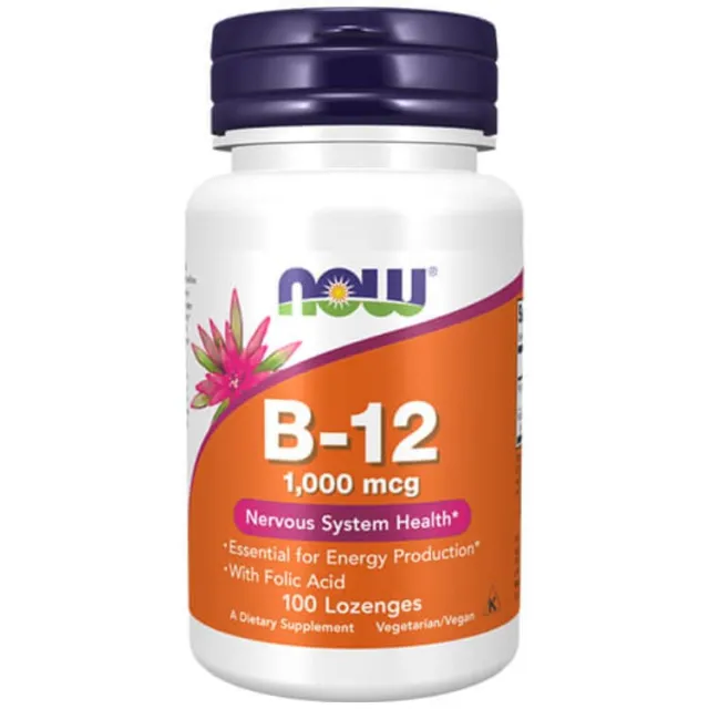 Now Vitamin B-12 1000Mcg 100 Lozengi