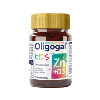 Oligogal Kids Zn+D3 60 Tableta Za Žvakanje 