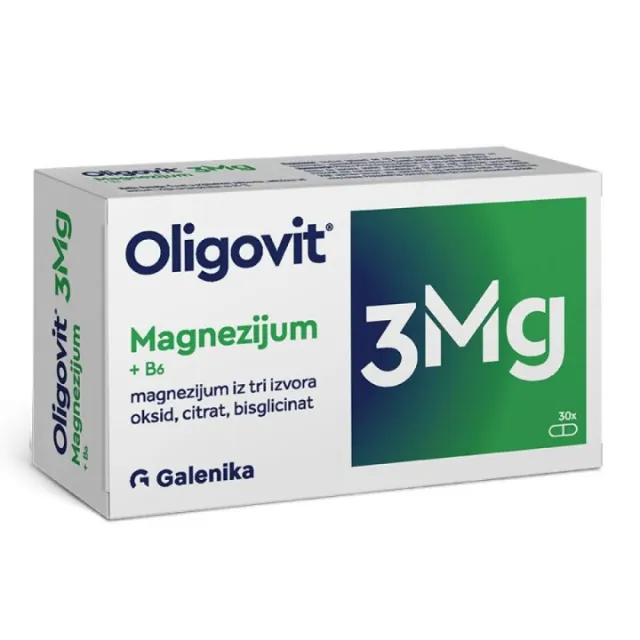 Oligovit Magnezijum 3 Mg 30 Kapsula