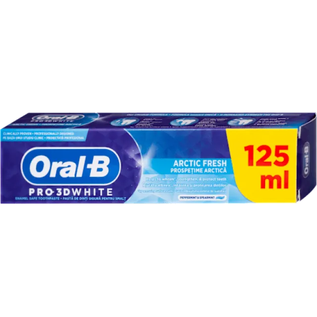 Oral-B Pro 3Dwhite Artic Fresh Pasta Za Zube 125Ml
