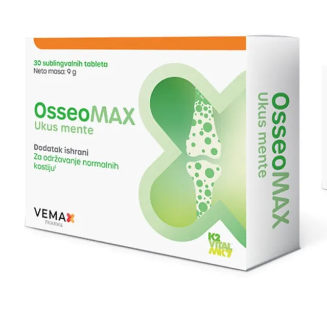 Osseomax 30 Tableta Ukus Mente