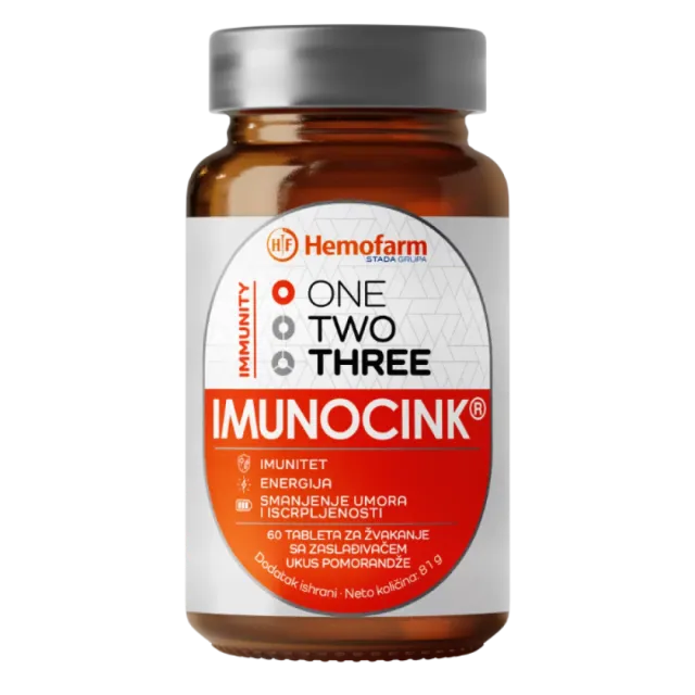 One Two Three Imunocink Za Odrasle 60 Tableta Za Žvakanje