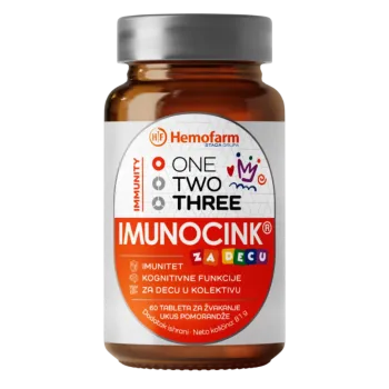 One Two Three Imunocink Za Decu 60 Tableta Za Žvakanje 