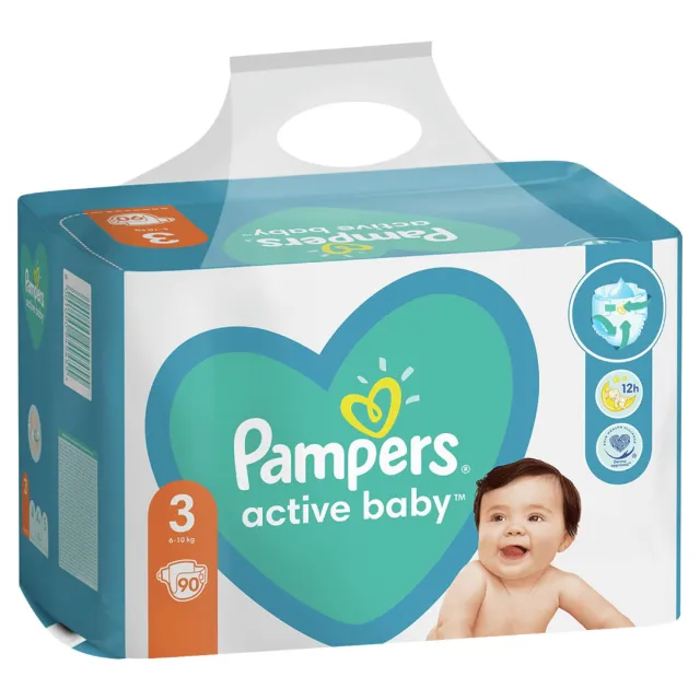 Pampers Active Baby Pelene 3 (6-10Kg) Gp 90 Komada