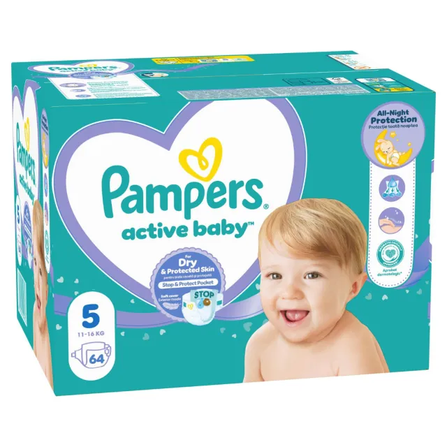 Pampers Active Baby Pelene 5 (11-16Kg) Gp 64 Komada