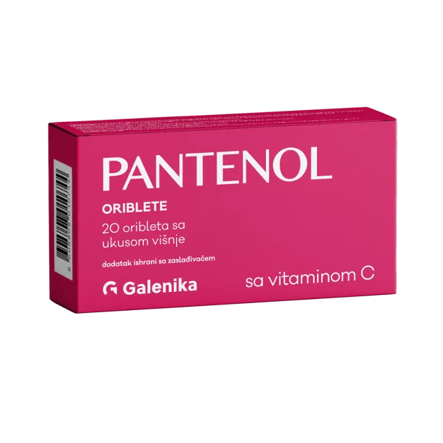 Pantenol Sa Vitaminom C 20 Pastila Sa Ukusom Višnje