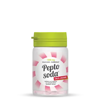 Pepto Soda 1000mg 14 Tableta Za Žvakanje Jagoda