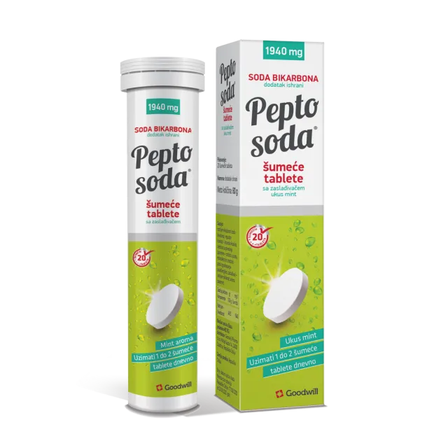 Pepto Soda 20 Šumećih Tableta Mint