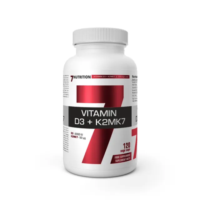 7Nutrition Vitamin D3 K2 Mk7 120 Kapsula