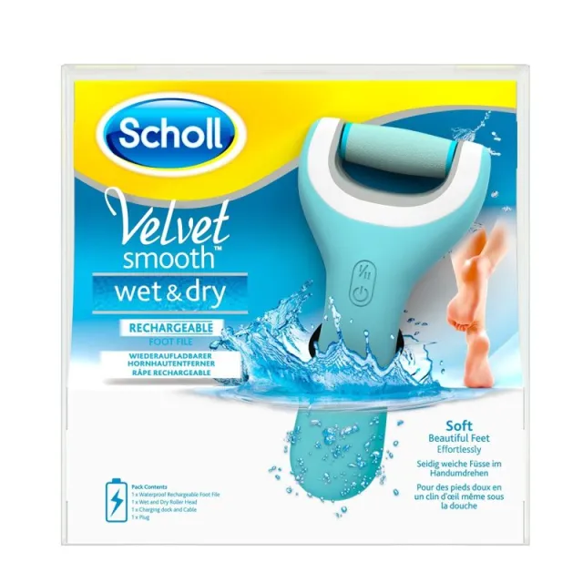 Scholl Velvet Smooth Wet & Dry Turpija Za Stopala Sa Punjivom Baterijom