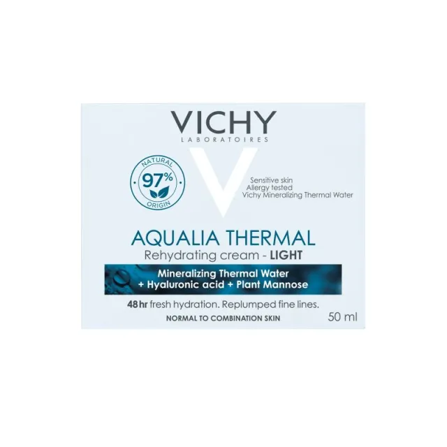 Vichy Aqualia Thermal Legere Lagana Krema Za Hidrataciju Kože Sa Hijaluronskom Kiselinom Normalna Do Mešovita Koža 50Ml