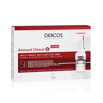 Vichy Dercos Aminexil Clinical 5 Ampule Protiv Opadanja Kose Za Žene 21 Ampula
