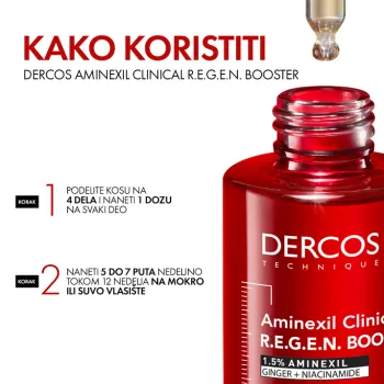 Vichy Dercos Aminexil Booster Serum Za Obnavljanje Kose 90m