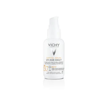 Vichy Sun Capital Soleil Spf50+ UV-Age Daily Tonirani Vodeni Fluid Protiv Znakova Fotostarenja 40ml
