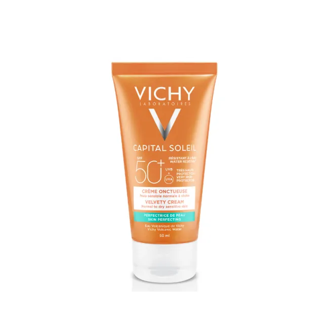 Vichy Sun Capital Soleil Baršunasta Krema Za Lepši Izgled Kože Sa Spf 50+ Zaštita Lica 50Ml