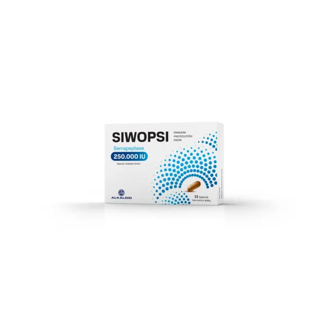 Siwopsi Serrapeptase 250000Iu 15 Kapsula