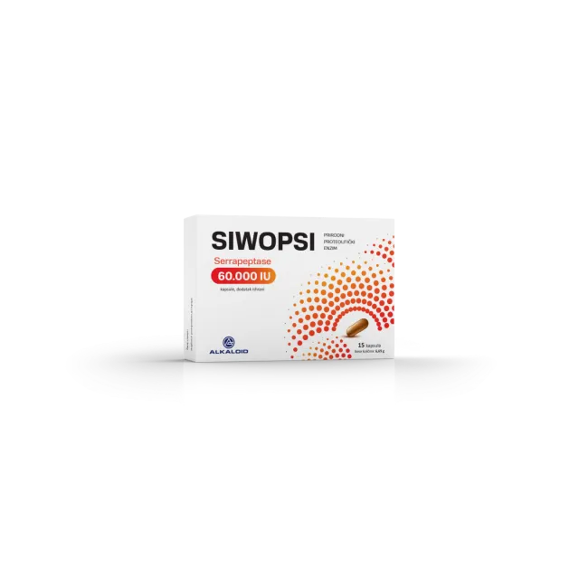 Siwopsi Serrapeptase 60000Iu 15 Kapsula