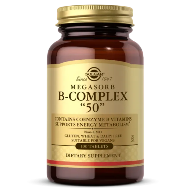 Solgar Vitamin B Complex 50 100 Tablete