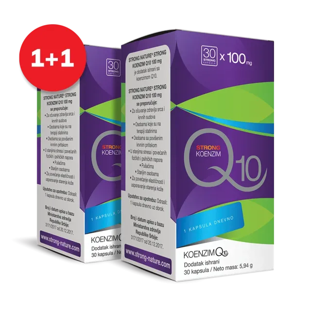 Koenzim Q10 100Mg 30 Kapsula 1+1 Gratis