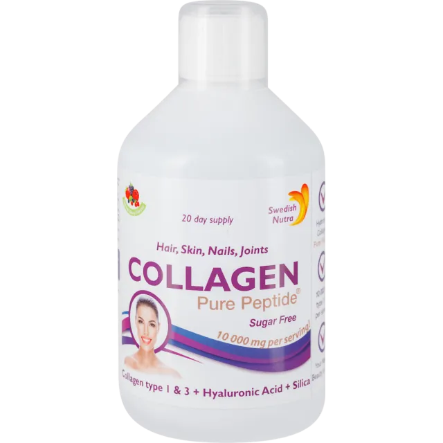 Swedish Nutra Collagen 10000 Bovine Pure Peptide 500 Ml