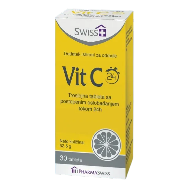 Swiss+ Vitamin C 30 Tableta