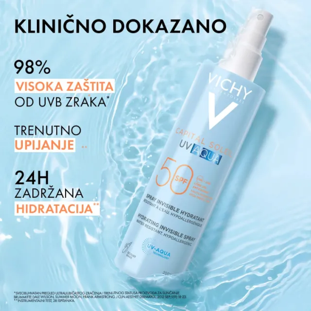 Vichy Capital Soleil Uv Aqua Nevidljivi Sprej Spf50 200 Ml