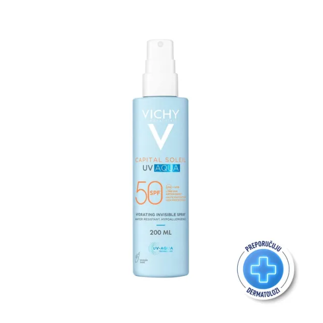 Vichy Capital Soleil Uv Aqua Nevidljivi Sprej Spf50 200 Ml
