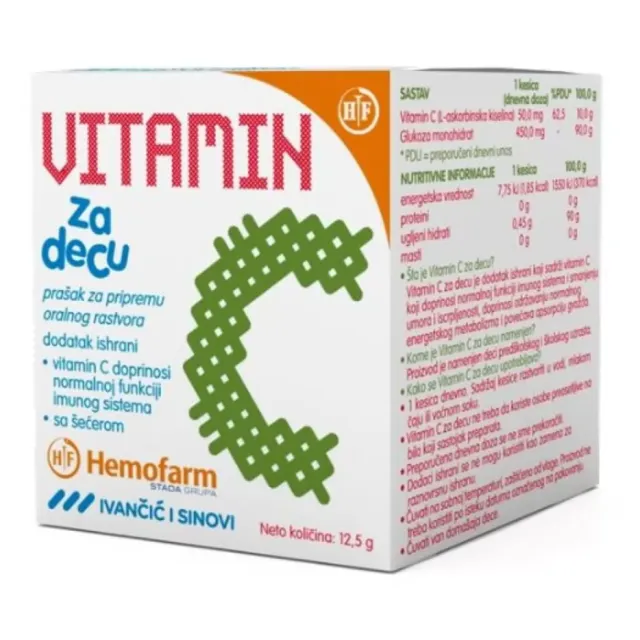 Vitamin C Prasak Za Decu 25 Kesica