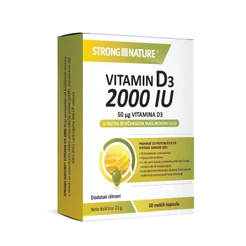 Strong Nature Vitamin D3 2000 IU 30 Kapsula